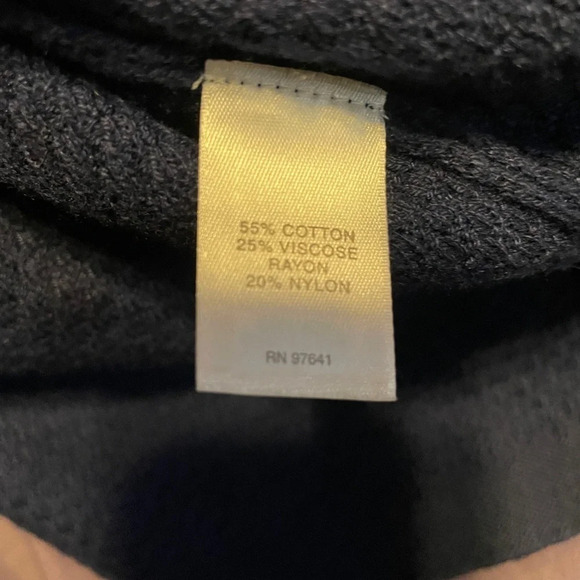 J.Jill Navy Mini Waffle‎ Knit Long Sleeve Dress Size XS - Picture 5 of 5